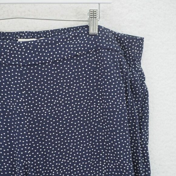 Ann Taylor Loft Blue Polka Dot High Rise Summer Pants XL 38 / 27 - Picture 2 of 6